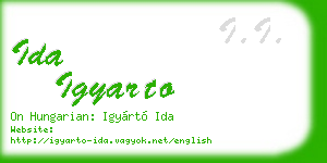 ida igyarto business card